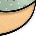 thumbnail image 3 of 36.2 Inch Round Floor Mat Green and Mint Bows Carpet Decor Rug for Living Room Bedroom, 3 of 6