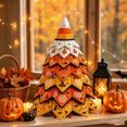 thumbnail image 4 of Christmas Tree Quilt Kit 7.9" Halloween Patchwork Sewing Set with Pumpkin & Cat Motifs for Adult Beginner Gifts for Quilting Lovers, 4 of 4