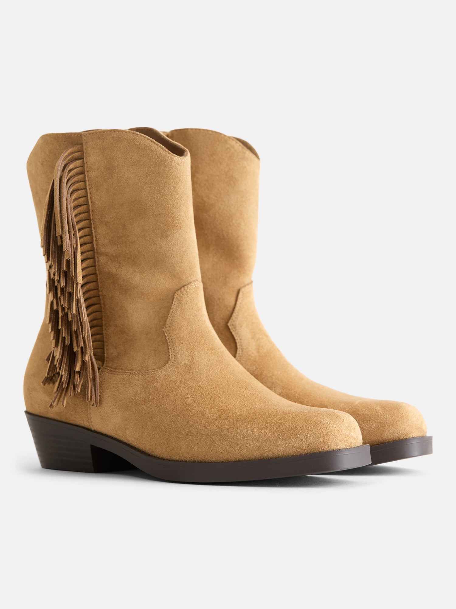 Weekend Academy Girls Fringe Western Ankle Boots