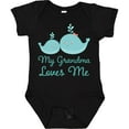 thumbnail image 3 of Inktastic My Grandma Loves Me Boys or Girls Baby Bodysuit, 3 of 5