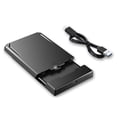 thumbnail image 1 of cool-fish Cool-Fish K801 USB 3.1 Type-C External Hard Drive Enclosure for 2.5" SATA HDD/SSD, Tool-Free Installation, Compact & Portable Design, Compatible with Windows/Mac, Black ABS Material, 1 of 7