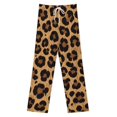 thumbnail image 3 of Leopard Print Pattern Pajamas Leisure Trousers Soft Warm Sleepwear Bottoms Loose Retro Nightwear, 3 of 6