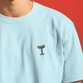 thumbnail image 5 of Dalix Espresso Martini Midweight Garment Dye Soft Tee Short Sleeve Cotton Shirt Mens in Sky Blue S Small, 5 of 5