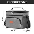 thumbnail image 2 of Bolsa de almuerzo aislada para mujeres/hombres - Bolsa más fresca congelable a prueba de fugas con correa de hombro ajustable, 2 of 5