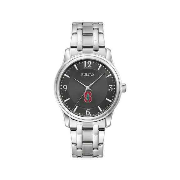 Bulova Black Stanford Cardinal Stainless Steel Corporate Collection Watch