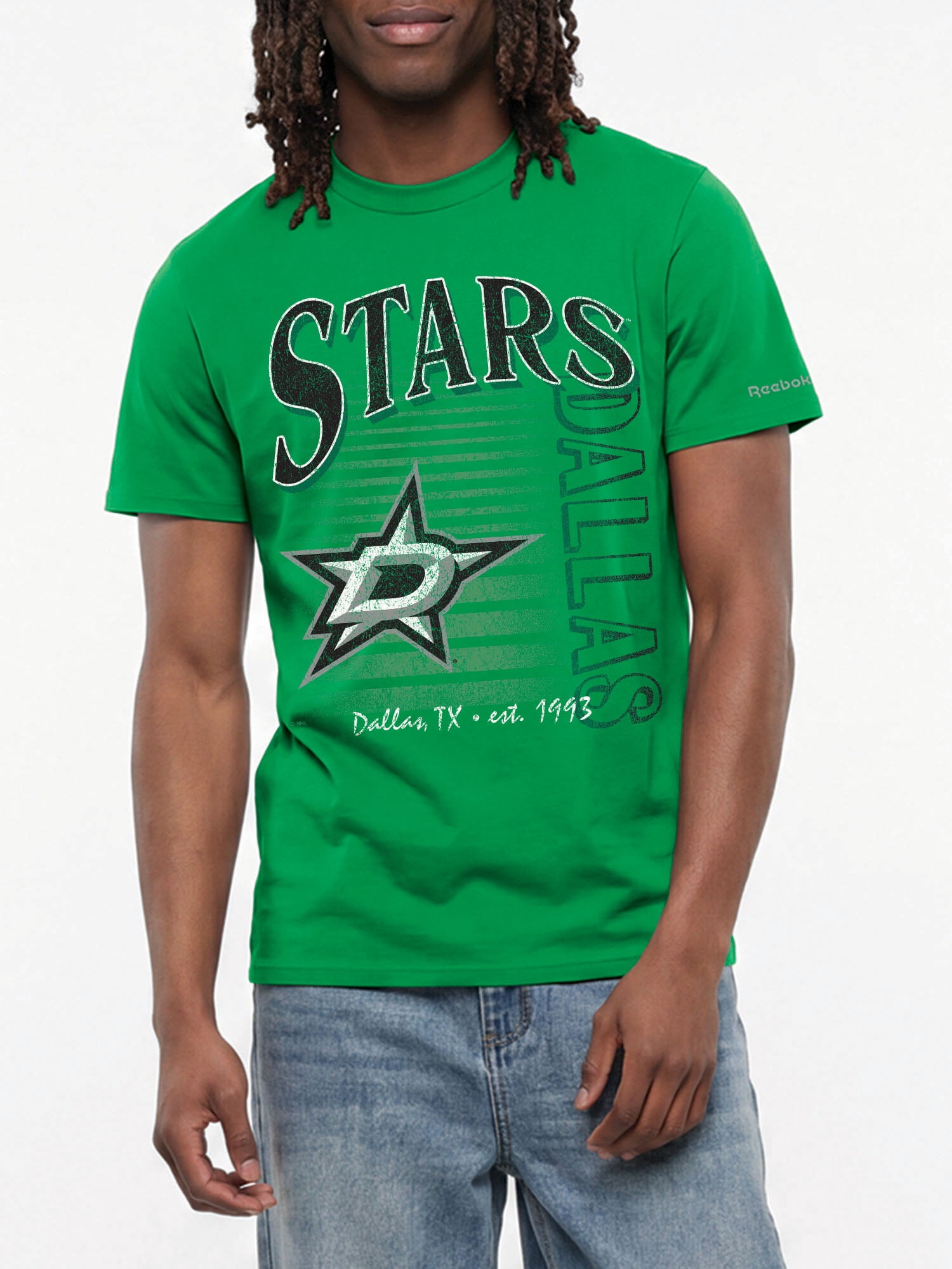 Dallas Stars Reebok Mens Crew Neck Short Sleeve T-Shirt