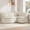 Linen-4 Seat, variant on ReNest L-Shaped Storage Banquette Sectional, 4-Seat Set with 2-Seat Bench, Corner, and 1-Seat Chair, Linen