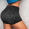 thumbnail image 4 of Fotbe Black And White Dotted Shorts Sin Costuras – Shorts Deportivos de Cintura Alta para Mujer, Elásticos para Gimnasio, Yoga, Running o Ciclismo-Large, 4 of 8