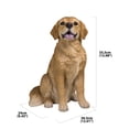 thumbnail image 2 of Garden Decor Animal Statue Sitting Golden Retriever Statue, 2 of 5