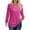 Rose Red, variant on UVN Blouses for Women Pleated Long Sleeve Shirts Casual Crew Neck Tunic Tops
