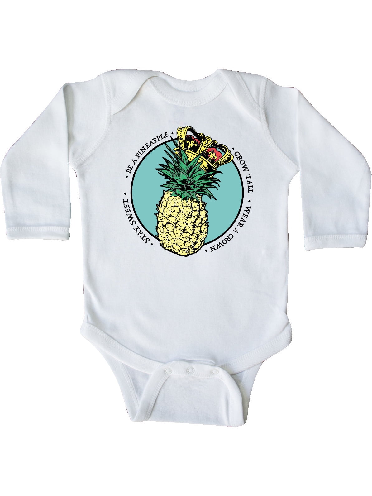 Inktastic Grow Tall Stay Sweet Wear a Crown Pineapple Queen Gift Baby Girl Long Sleeve Bodysuit Inktastic Grow Tall Stay Sweet Wear a Crown Pineapple Queen Gift Baby Girl Long Sleeve Bodysuit