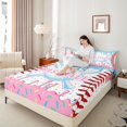 thumbnail image 3 of Erosebridal Girls Baseball Twin Sheet Sets,Kids Ball Sport Theme Bedding 3-Piece, 3 of 5