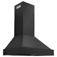 thumbnail image 2 of ZLINE 48" Ducted Vent Black Stainless Steel Wall Mount Range Hood (BS655N-48), 2 of 5