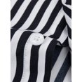 thumbnail image 2 of Fashnice Chemises pour Hommes Col à Revers Hauts Chemise Tunique Boutonnée Blouse Décontractée de Vacances Noir m, 2 of 4