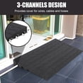 thumbnail image 1 of Kojooin Rubber Curb Ramps, 2500 lb Load Capacity Driveway Ramps with Cable Protection Channels and Anti-Slip Surface, 1 of 8