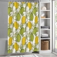 thumbnail image 3 of Lemon Leaves Fabric Shower Curtain Flower Floral Bouquet Washable Shower Curtains for Bathroom, Waterproof Bath Curtain with Hooks Home Decor 72x84in, 3 of 8