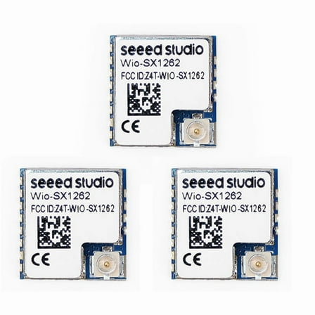 3Pcs Seeed Wio-SX1262 Wireless Module SX1262 Embedded Supports LoRa&LoRaWAN on EU868 & US915