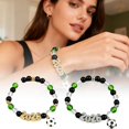 thumbnail image 3 of Soccer Baded Bracelet 2026 for Women Men, Football Charm Jewelry with USA Mexico Canada Theme, Game Day Accessory, Adjustable Fan Bracelet Gift, 3 of 3