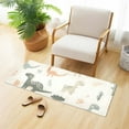 thumbnail image 6 of Bath Mat Soft Plush Non-Slip Absorbent Bathroom Rugs 39"x20" Cartoon Dinosaurs and Leaves, 6 of 8