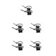 thumbnail image 3 of Billuyoard Clips de cable adhesivos fáciles de instalar - Ahorro de espacio y gestión de cables Cable autoadhesivo Brida adhesiva negra 25 * 25 Type2 NO2, 3 of 6