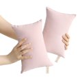 thumbnail image 1 of HAOAN Ntbay 2 Pack Microfiber Soft Tiny Pillows  Machine Washable Travel Pillows  11” x 7”  Light Gray, 1 of 8