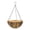 Black, variant on Heart Shaped Plants Hanger, Indoor Outdoor Use with Iron Chain Hooks, Suspended Flower Pot Basket for Garden Patio Balcony, Black Metal