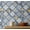 Blue & Yellow (Plain Vinyl), variant on S4Sassy Peel & Stick Vinyl Wallpaper, Classic Floral Tile Wallpaper Contact Paper Waterproof - Blue, 25"x60" ,Textured Removable Wall Covering for Home Decor in Living Areas, Renter Spaces, Cabinets