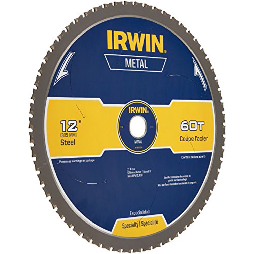 IRWIN Tools MetalCutting Circular Saw Blade, 12inch, 60T (4935558