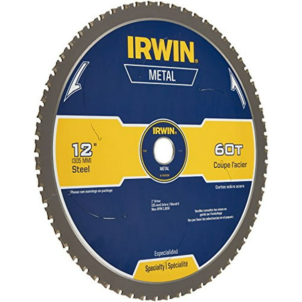 IRWIN Tools MetalCutting Circular Saw Blade, 12inch, 60T (4935558