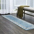 thumbnail image 5 of Light Blue Traditional Oriental 2x8 Area Rug Bordered Lines Persian Runner Carpet Rugs - Actual Size 1'9" x 7'2", 5 of 6
