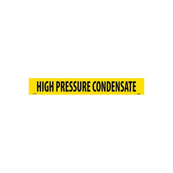 National Marker Pipemarker; Adhesive Vinyl High Pressure Condensate 2X14 1 1/4" Cap Height A1129Y