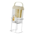 thumbnail image 3 of Contenedor de dispensador de bebidas contenedor recipiente toque equipado con conveniente cañón de bebidas de gran capacidad para el refrigerador de Amarillo, 3 of 9