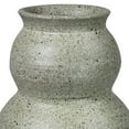 thumbnail image 2 of Benzara BM262290 Vase with Gourd Shape Frame & Mosaic Design, Light Gray, 2 of 5