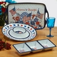 thumbnail image 5 of Certified International  Stars & Stripes 9" Melamine Salad/Dessert Plates, Set of 6 - 9" Dia, 5 of 5