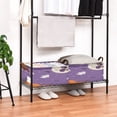 thumbnail image 7 of Foldable Iron Frame Storage Basket Open Basket Bins Versatile Organizer for Laundry Bathroom Closet 16.9” x 11.4” x 7.7” Ghost and Flying Witch, 7 of 7
