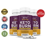 (3 Pack) Keto Advantage Keto Burn Pills Advanced Ketogenic Supplement Includes goBHB Exogenous Ketones Premium Ketosis Support for Men Women 180 Capsules