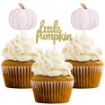 thumbnail image 1 of Adornos para cupcakes Aukolass Little Pumpkin Thanksgiving x24, rosa, 1 of 6