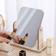 thumbnail image 2 of Weiweiguan High Definition Makeup Mirror Wooden Rotatable Mirror Desktop Mirror Decor, 2 of 6