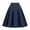 Navy, variant on YOUSNH Women's Pleated Vintage Skirt Floral Print A Line Midi Skirts with Pockets Skirts for Women Blue L