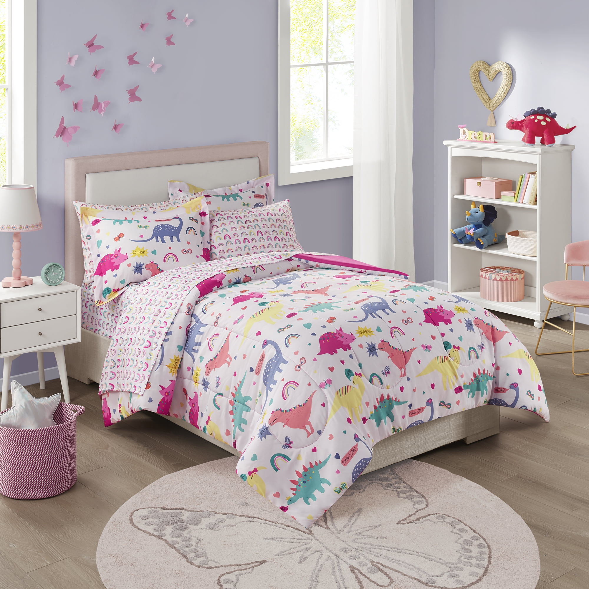 SELECT-ED/® Luxuries New Kids Thermal Teddy Bear Duvet Cover Children Bedding Set Fleece Reversible Quilt Nz- Dinosaur, Double