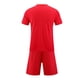 thumbnail image 5 of Conjuntos de blusas y camisas de manga corta con cuello en V. Conjunto de traje de fútbol de color sólido para niños para juegos deportivos universitarios, partidos de rendimiento, uniformes de entren, 5 of 5