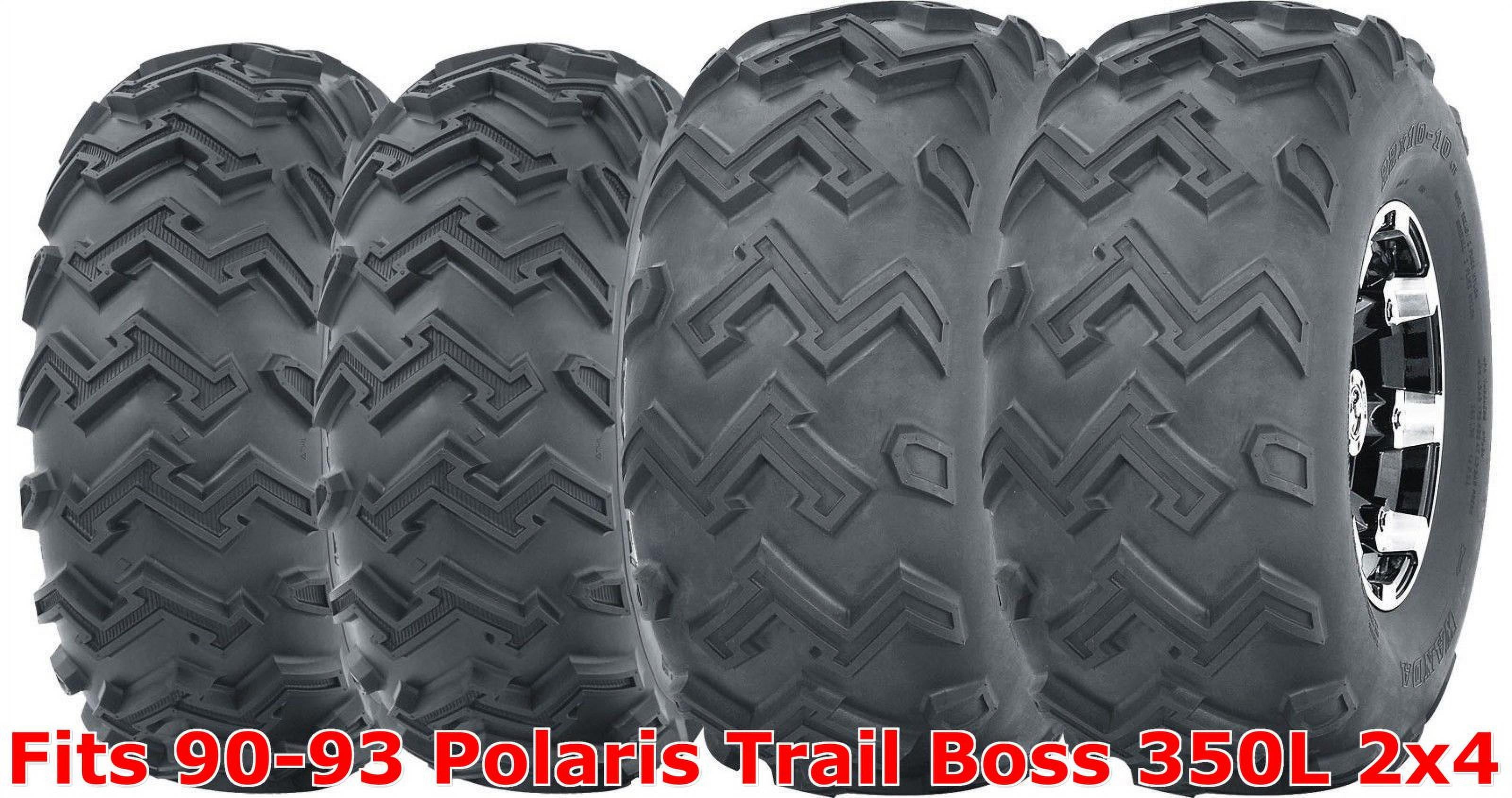 Set 4 ATV tires 22x8-10 Front & 24x11-10 Rear 90-93 Polaris Trail Boss 350L 2x4 