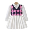 thumbnail image 1 of Beautyzll Ensemble Tricoté 2 Pcs pour Filles Bébé Tout-Petits Robe Pull Taille Haute 2-7T, 1 of 9