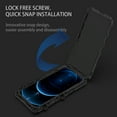 thumbnail image 3 of No Screws Metal Case for iPhone 14 Plus Cover, Outdoor Sports Military Heavy Duty Alloy Aluminum Metal Case Dustproof Protective Shockproof Cover for iPhone 14 Plus 6.7 inch,Black, 3 of 7