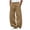 Khaki, variant on StSilkitty Baggy Casual Pants for Mens Solid Color Elastic Waist Drawstring Wide Leg Trousers with Pockets