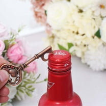 Efavormart 10 Pack Antique Gold Skeleton Key Bottle Opener Wedding Souvenirs, Vintage Wedding Bridal Shower Favors With Tag Card & Chain