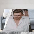 thumbnail image 5 of Bill Skarsgard Blanket Anti-pilling Throw Blanket Plush Blanket Lightweight & Ultra-soft, Warm & Comfy Flannel Fleece Blanket for Couch, Bed, Sofa, 60x80, 5 of 6