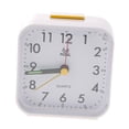 thumbnail image 1 of yuksok Réveil Sans Tic-Tac Mini Horloge Portable avec Veilleuse-Blanc, 1 of 9