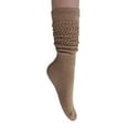 thumbnail image 5 of Slouch Socks for Women Extra Heavy Extra Long Shoe Size 5-10 - (Beige, 2 Pair), 5 of 13
