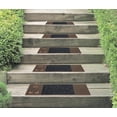 thumbnail image 5 of Ottomanson Easy Clean, Waterproof, Low Profile Non-Slip Indoor/Outdoor Rubber Stair Treads, 10" x 30" (5 Pack), Black/Bronze, 5 of 9